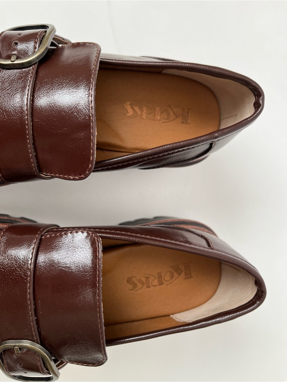 Korks by Kork Ease Vara Platform Loafers Brown NEW 6.5 - Picture 9 of 12